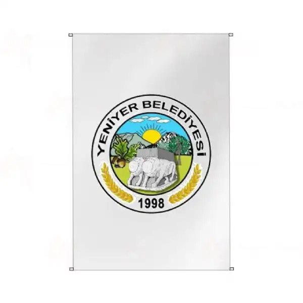 Yeniyer Belediyesi Bina Cephesi Bayraklar