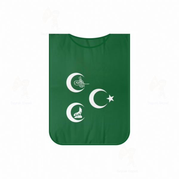 Yeşil Üç Hilal Osmanlı Tuğra Grev Önlükleri