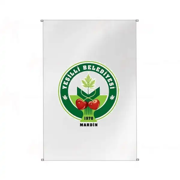 Yeilli Belediyesi Bina Cephesi Bayraklar