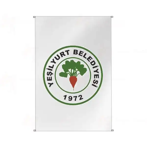 Yeilyurt Belediyesi Bina Cephesi Bayraklar