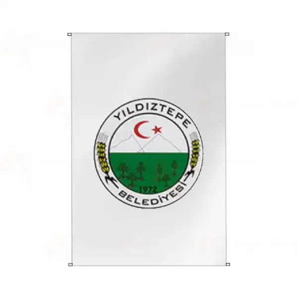 Yldztepe Belediyesi Bina Cephesi Bayraklar