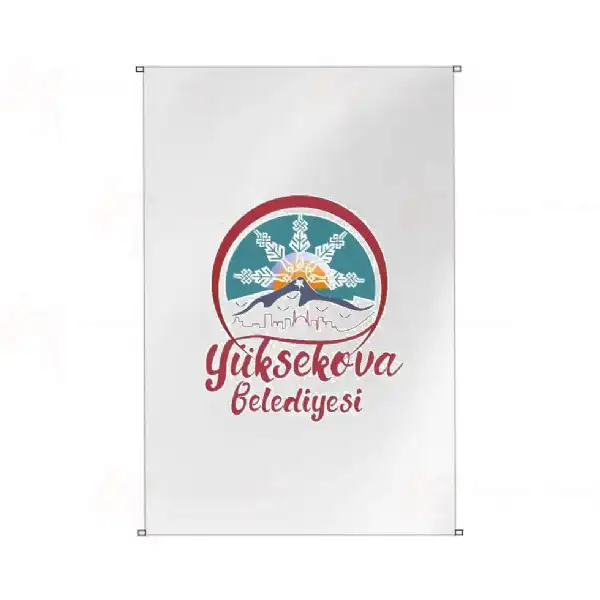 Yksekova Belediyesi Bina Cephesi Bayrak Resmi