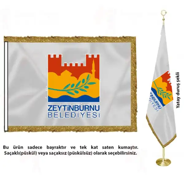 Zeytinburnu Belediyesi Saten Kuma Makam Bayra Tasarmlar
