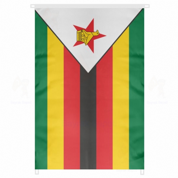 Zimbabve Bina Cephesi Bayrak Toptan Alm
