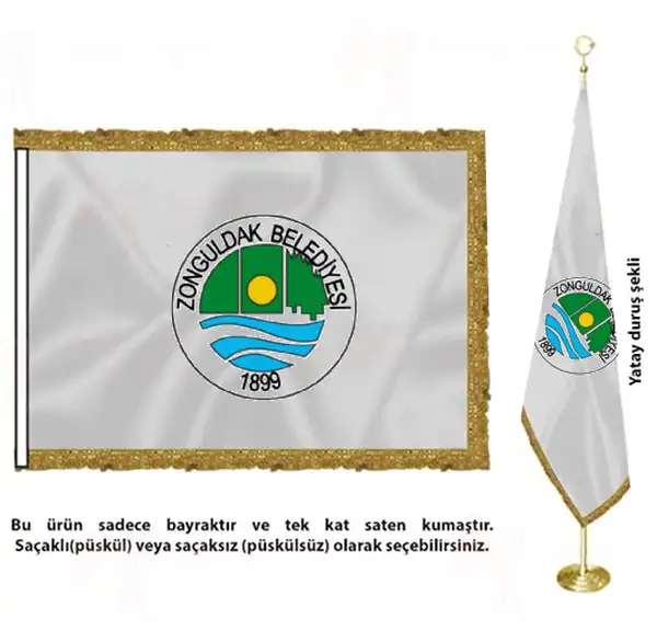 Zonguldak Belediyesi Saten Kuma Makam Bayra Satn Al