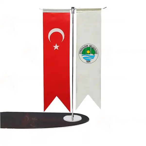 Zonguldak Belediyesi T Masa Bayraklar