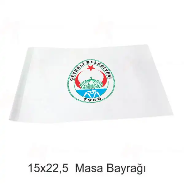 evreli Belediyesi Masa Bayraklar