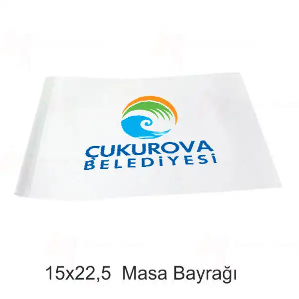 ukurova Belediyesi Masa Bayraklar Resmi