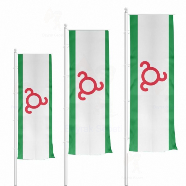İnguşetya Dikey Gönder Bayrakları