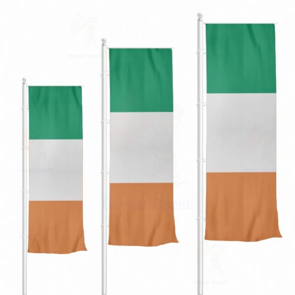 İrlanda Dikey Gönder Bayrakları