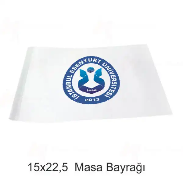 stanbul Esenyurt niversitesi Masa Bayraklar