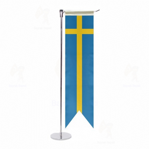 İsveç L Masa Bayrağı
