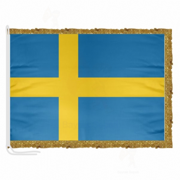 İsveç Saten Kumaş Makam Bayrağı
