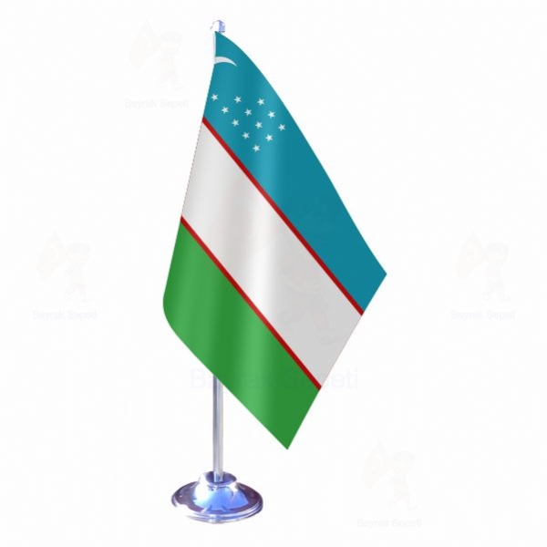 zbekistan Tekli Masa Bayraklar