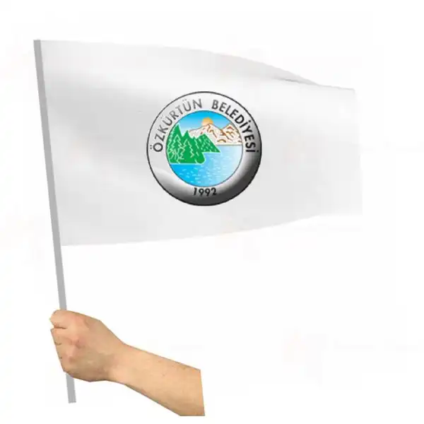 Özkürtün Belediyesi Sopalı Bayraklar